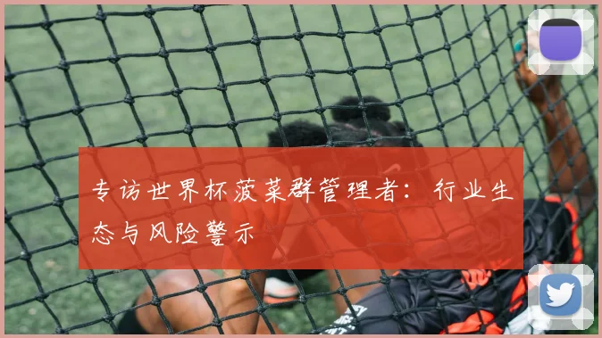 专访世界杯菠菜群管理者：行业生态与风险警示